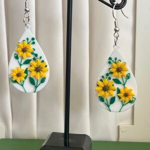 Floral Teardrop Earrings